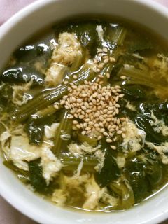 簡単! ほうれん草と 卵の スープ-レシピのメイン写真