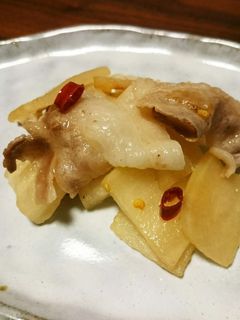 簡単♪豚バラと大根の炒め物-レシピのメイン写真