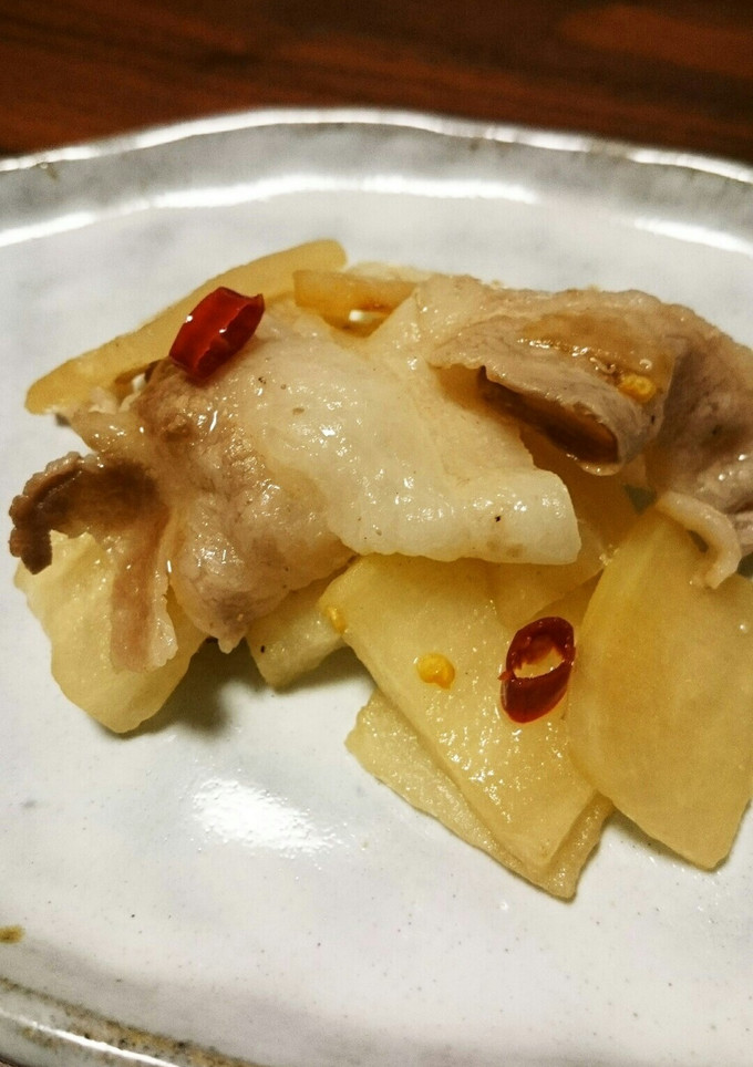 簡単♪豚バラと大根の炒め物-レシピのメイン写真