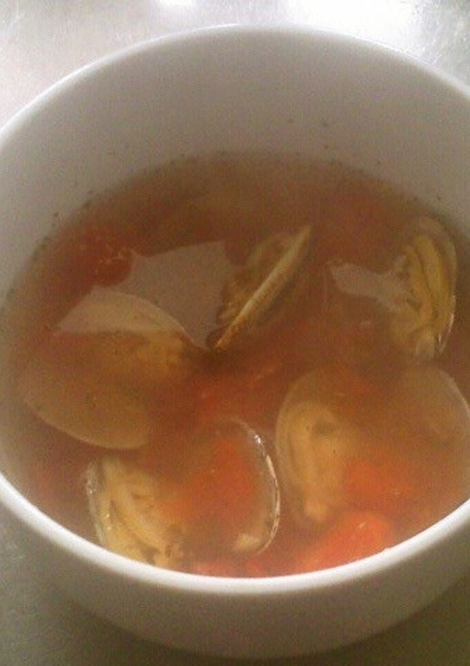 テキトーあさりとトマトのスープ-レシピのメイン写真