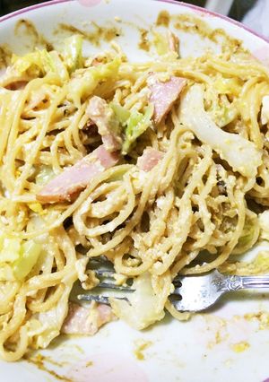 キャベツとハムのまろやかパスタ-レシピのメイン写真