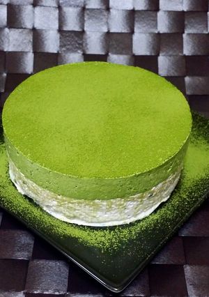 抹茶と餡子の簡単とろけるムースケーキ♡-レシピのメイン写真
