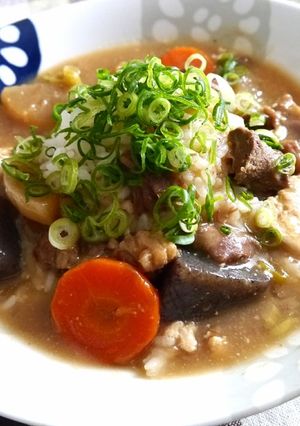 牛すじ煮リメイク★あんかけ和風炒飯-レシピのメイン写真