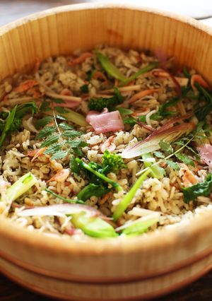 春◎菜の花と山菜のおもてなし混ぜご飯-レシピのメイン写真