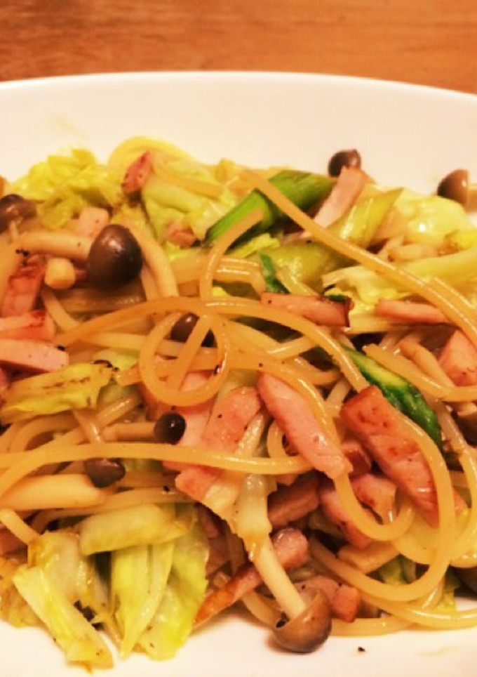きのことベーコンの簡単和風パスタ-レシピのメイン写真