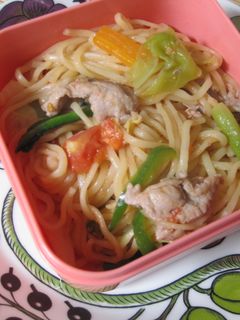焼きそば弁当たらこ味withとまと-レシピのメイン写真
