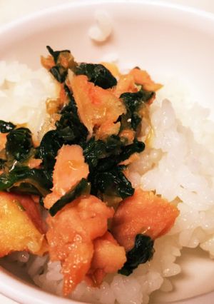 鮭と小松菜の簡単佃煮-レシピのメイン写真