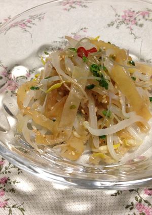 もやしとくらげの胡麻酢あえ-レシピのメイン写真