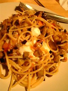 ナスとモッツアレラのトマトソースパスタ-レシピのメイン写真