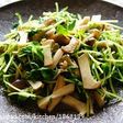 黄金比★豆苗ときのこの塩ダレ炒め