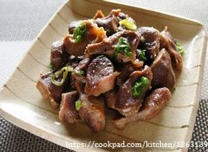 貧血＆熱中症予防!!砂肝の塩ダレ炒め-レシピのメイン写真