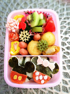 キャラ弁☆ミッキー&ミニー-レシピのメイン写真