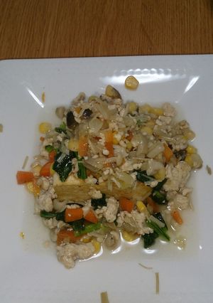 島豆腐のたっぷり野菜あんかけのせ-レシピのメイン写真