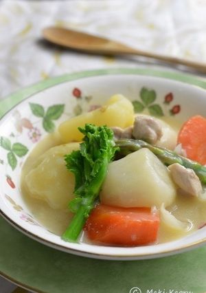 やわらかチキン和風豆乳くりーむしちゅ～-レシピのメイン写真