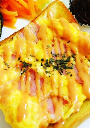 朝食☆ベーコンエッグチーズトースト-レシピのメイン写真