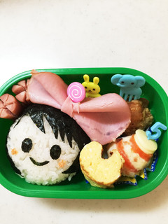 年中弁当3月末 誕生日-レシピのメイン写真