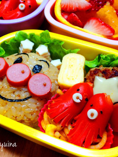 完食アンパンマンと大好きおかずのキャラ弁-レシピのメイン写真