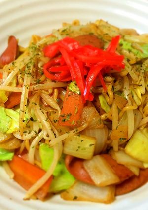 ウインナー入り焼きそば-レシピのメイン写真
