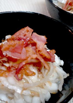 5分でもう１品！新玉のベーコンおかか和え-レシピのメイン写真