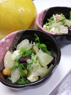 水菜とザボンのさっぱりサラダ-レシピのメイン写真