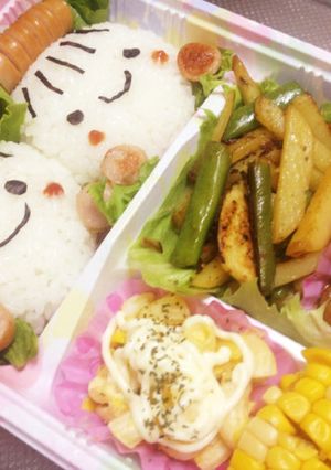 キャラ弁★彡こつぶっこにぎり-レシピのメイン写真
