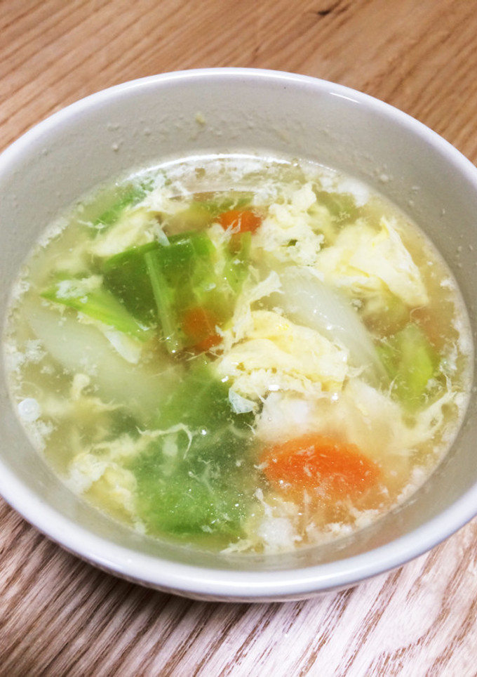 簡単！野菜と卵の中華スープ-レシピのメイン写真