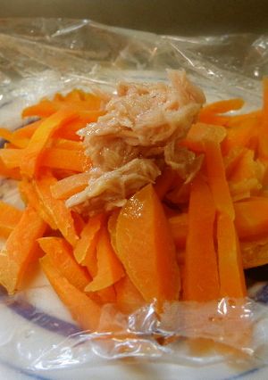 最速のレンジで人参のシリシリ（ツナ缶味）-レシピのメイン写真