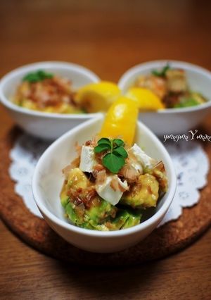 アボカド＆クリチー◎おかかワサビ醤油和え-レシピのメイン写真