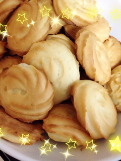 絞り出しクッキー・w・-レシピのメイン写真