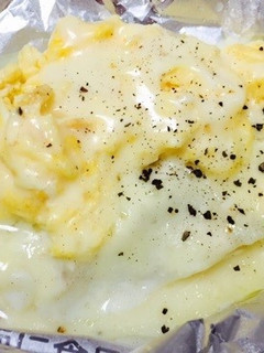 鱈とスクランブルエッグのホイル焼き-レシピのメイン写真