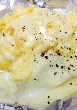鱈とスクランブルエッグのホイル焼き-レシピのメイン写真