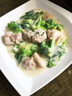 春キャベツとチキン煮!簡単クリーム煮-レシピのメイン写真
