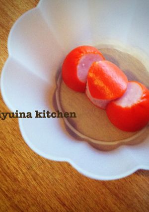 簡単キャラ弁おかず♡キティちゃんのリボン-レシピのメイン写真