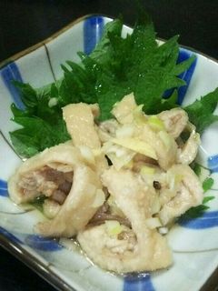 おいしい!鶏皮の酢の物-レシピのメイン写真