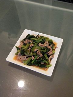 超簡単!!豚肉と小松菜の炒め物-レシピのメイン写真