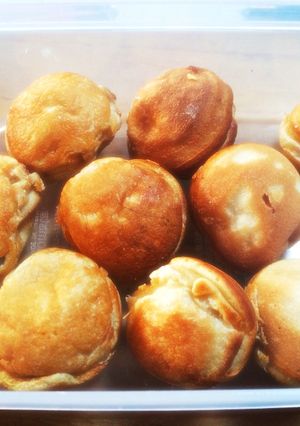 バターなし！ミニカステラ たこ焼き器で♡-レシピのメイン写真