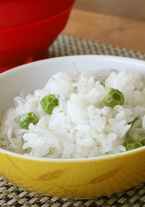 ジャポネで★グリーンピースとしらすのご飯-レシピのメイン写真