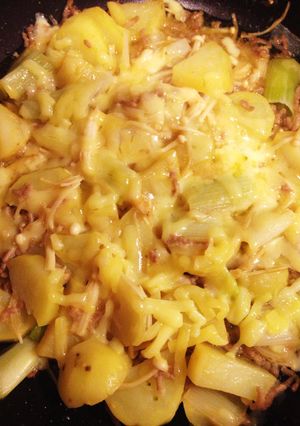 長ネギとじゃがいもの味噌チーズ焼き-レシピのメイン写真