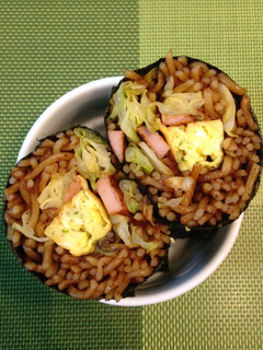 お好み風☆焼きそばのり巻き弁当-レシピのメイン写真