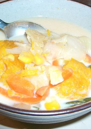 あま～い豆乳野菜スープ-レシピのメイン写真