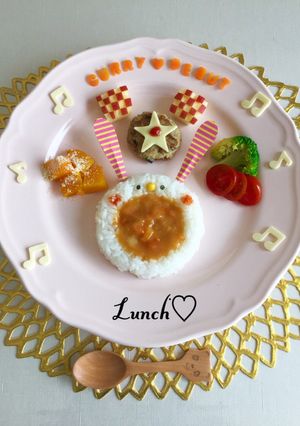 うさぎさんのデコカレー★離乳食完了期★-レシピのメイン写真