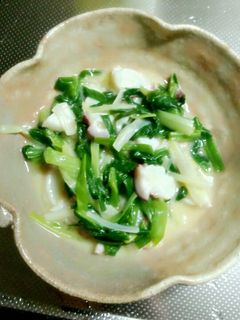 ワケギとタコの酢味噌和え-レシピのメイン写真