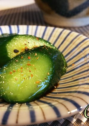 梅昆布茶でキュウリの浅漬け-レシピのメイン写真