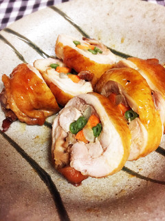 簡単!レンジで照り焼きチキンロール-レシピのメイン写真