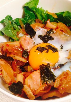 とりたま丼〜甘辛キムチ味〜-レシピのメイン写真