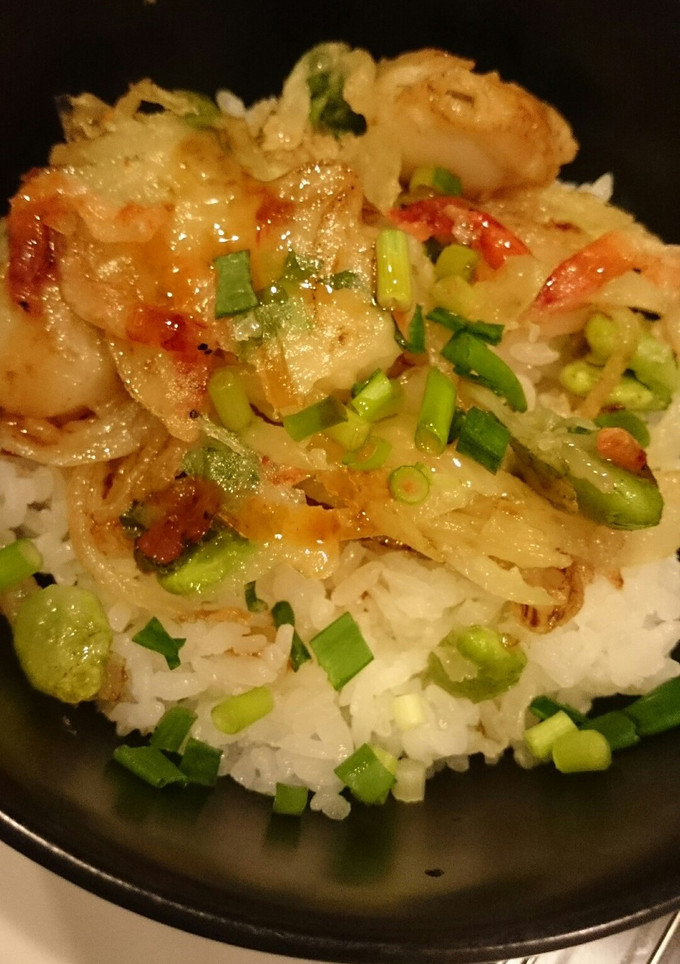 サクサク♥空豆とホタテのかき揚げ-レシピのメイン写真