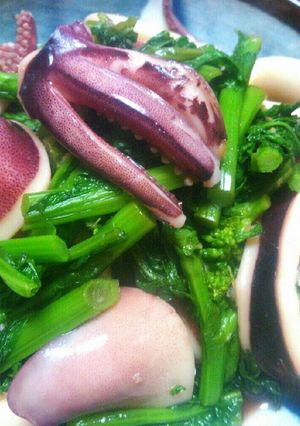 *菜の花といかのささっと煮*-レシピのメイン写真