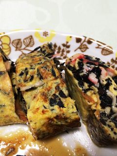 ひじきの煮物リメイク☆絶品卵焼き!-レシピのメイン写真