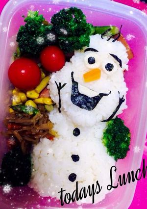 オラフキャラ弁-レシピのメイン写真