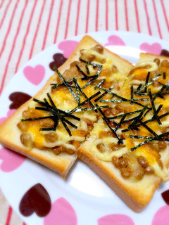 納豆トースト【朝食】-レシピのメイン写真